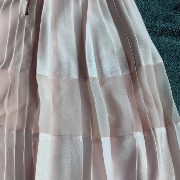 Ted Baker Looez Lace Trim Dress, Pink Nude Size 6-8 - Picture 8 of 16